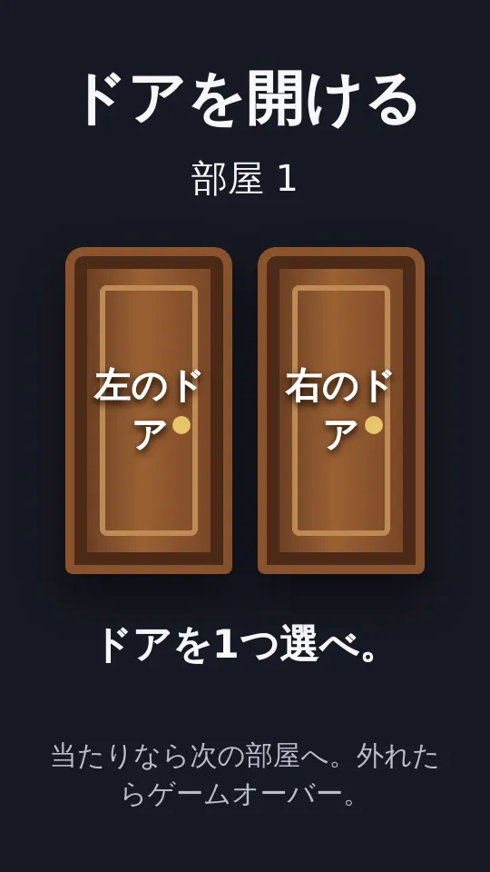 ドアを開けるのスクリーンショット