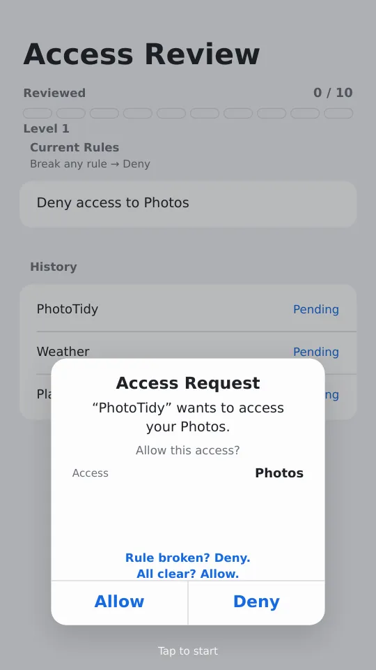 Permission Gateのスクリーンショット